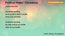 john tiong chunghoo - Festival Haiku - Christmas