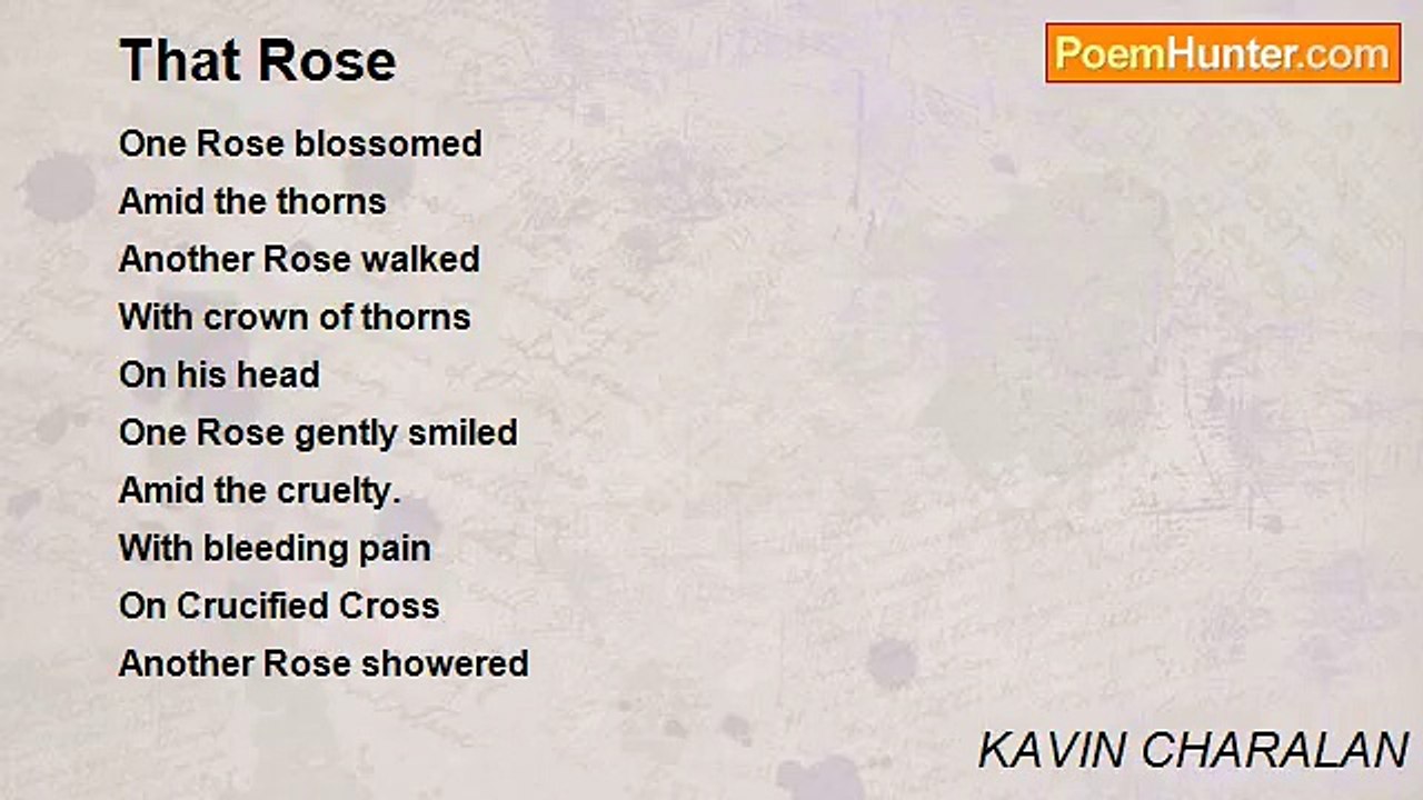 KAVIN CHARALAN - That Rose