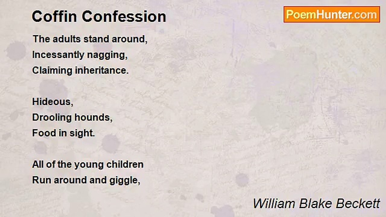 William Blake Beckett - Coffin Confession