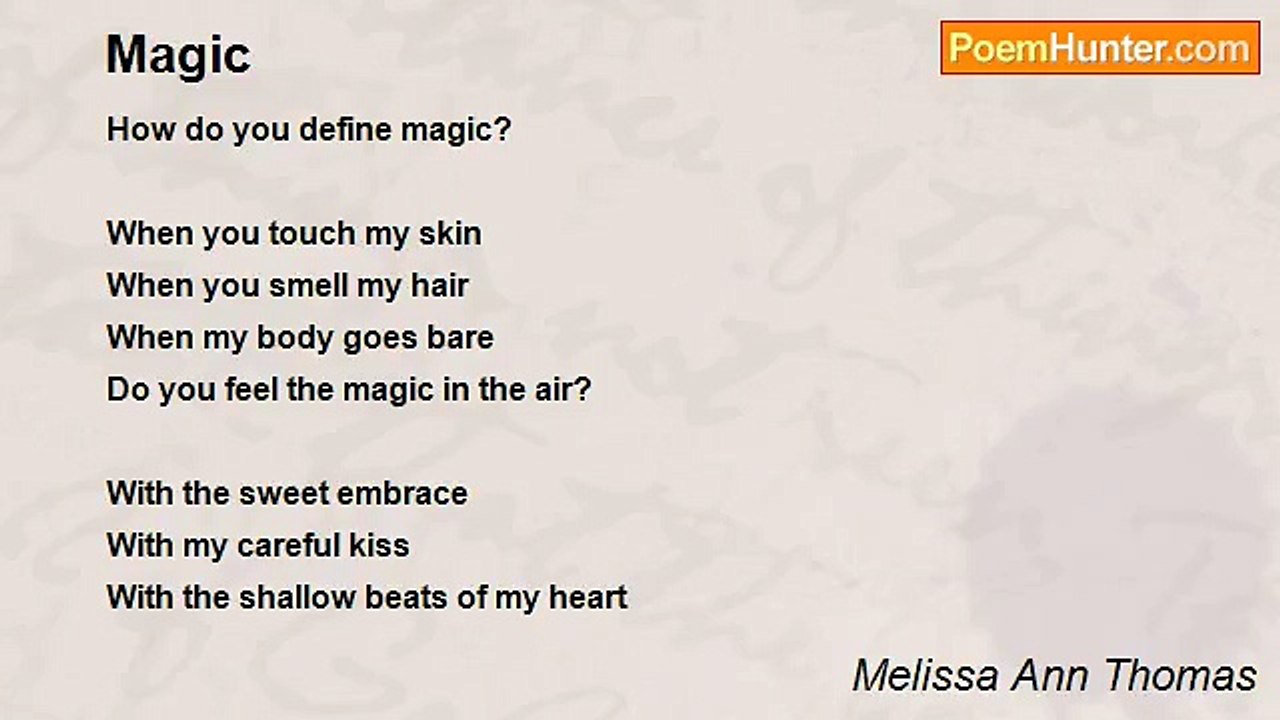 Melissa Ann Thomas - Magic