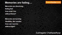 Subhagata Chattopadhyay - Memories are fading....