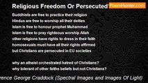 Terence George Craddock (Spectral Images and Images Of Light) - Religious Freedom Or Persecuted?