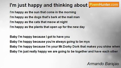Armando Barajas - I'm just happy and thinking about you lol