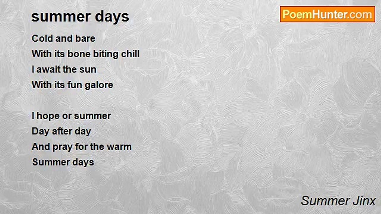 Summer Jinx - summer days