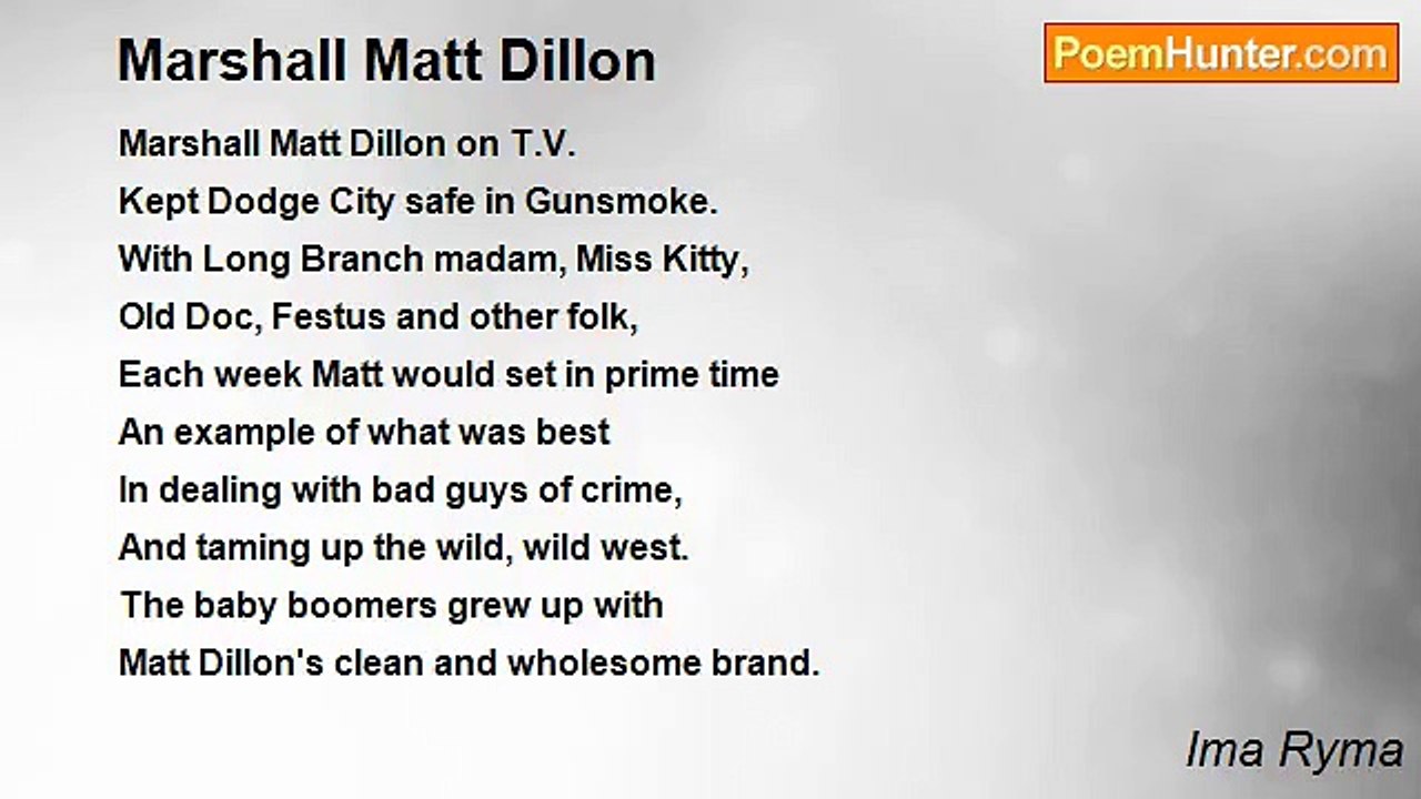 Ima Ryma - Marshall Matt Dillon