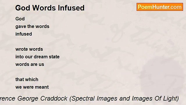 Terence George Craddock (Spectral Images and Images Of Light) - God Words Infused