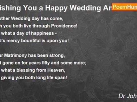 Dr John Celes - Wishing You a Happy Wedding Anniversary!