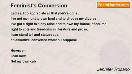 Jennifer Rosario - Feminist's Conversion