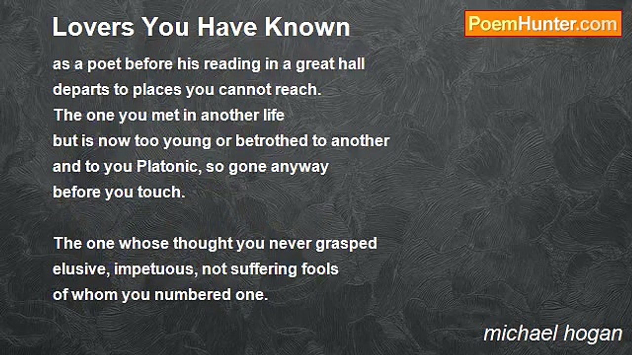 michael hogan - Lovers You Have Known
