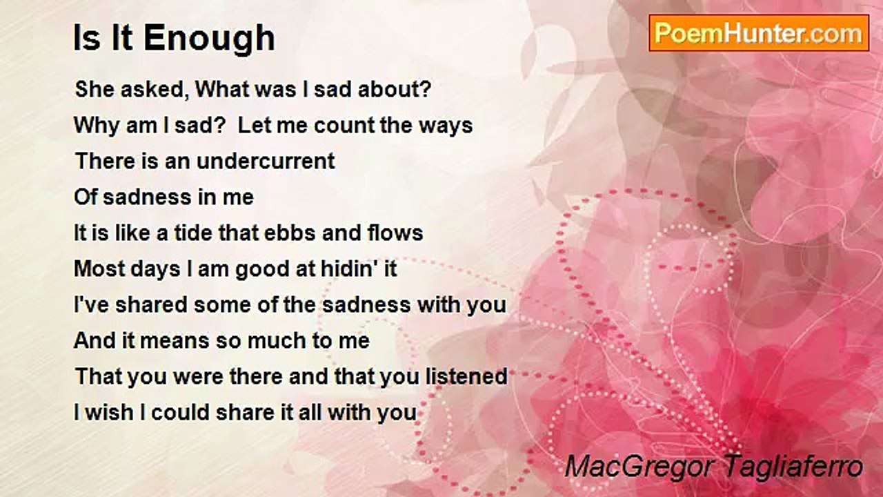 MacGregor Tagliaferro - Is It Enough
