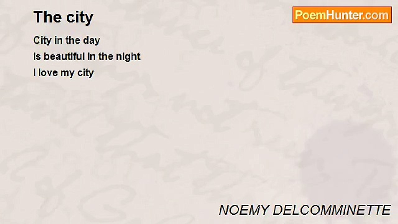 NOEMY DELCOMMINETTE - The city
