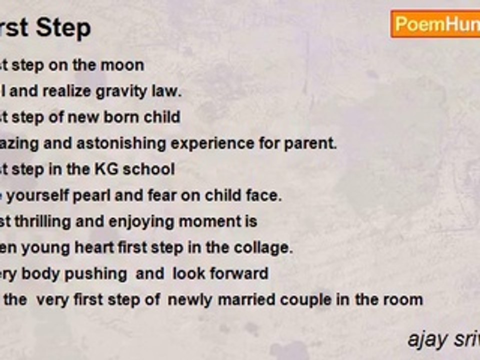 ajay srivastava - First Step