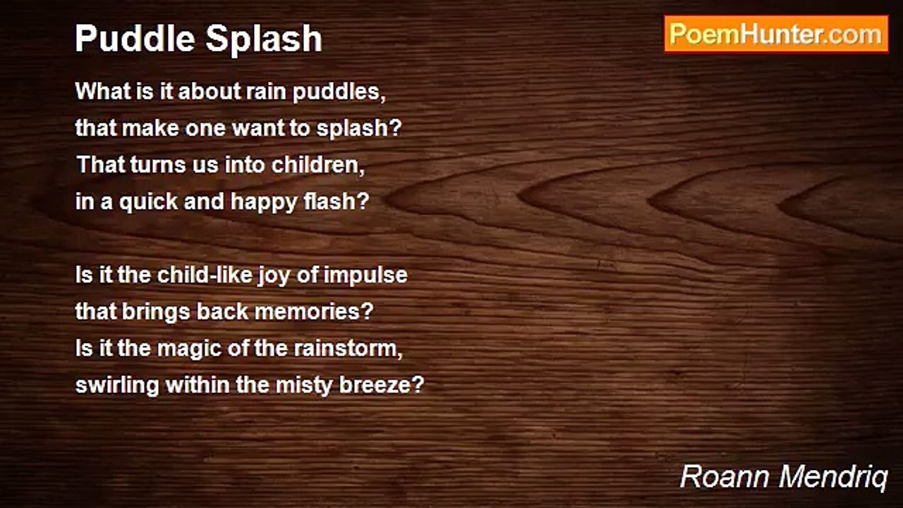 Roann Mendriq - Puddle Splash
