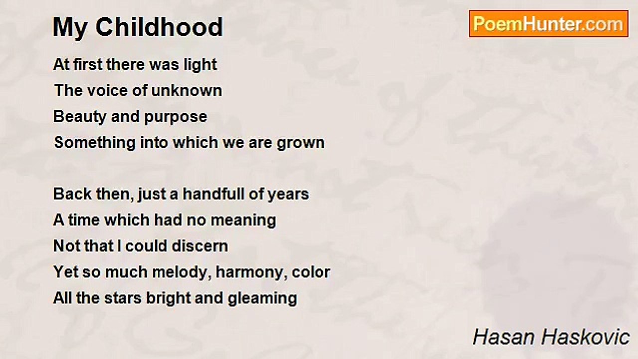 Hasan Haskovic - My Childhood