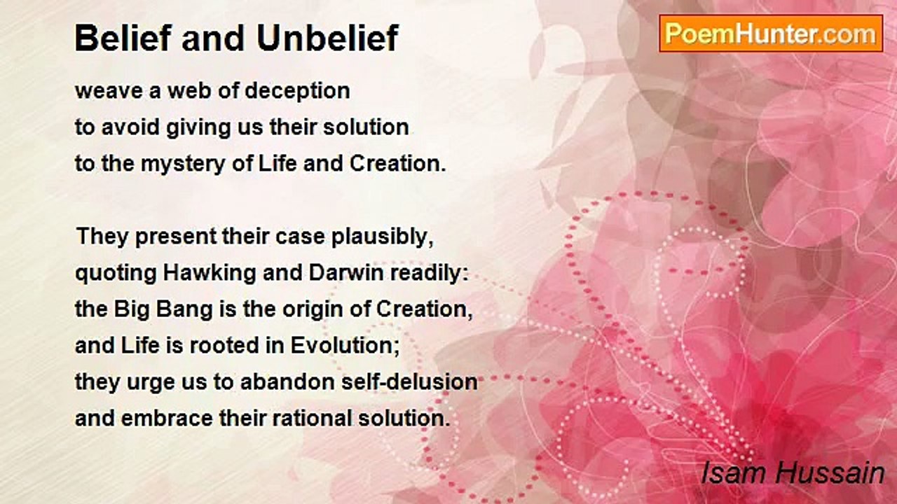 Isam Hussain - Belief and Unbelief