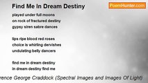 Terence George Craddock (Spectral Images and Images Of Light) - Find Me In Dream Destiny