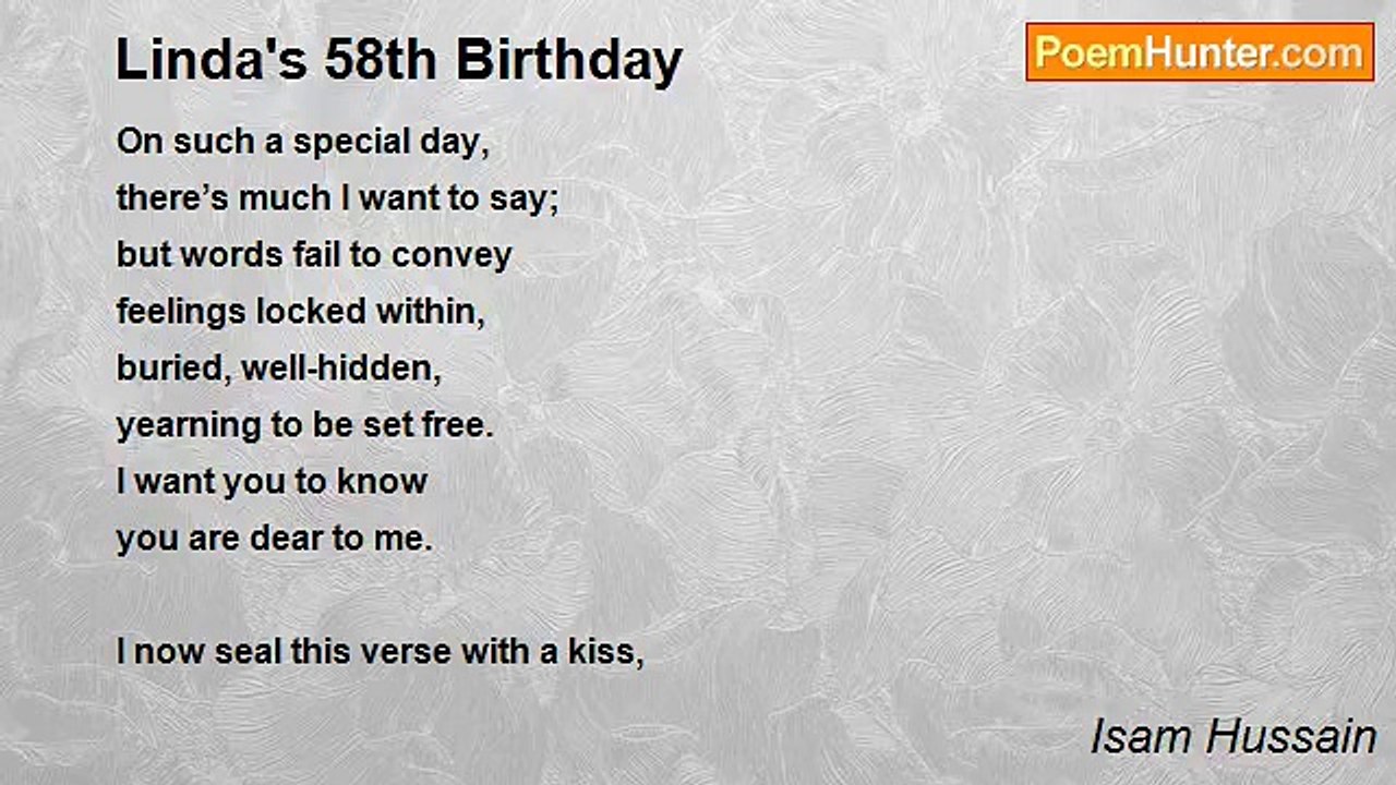 Isam Hussain - Linda's 58th Birthday