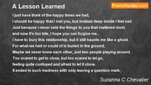 Suzanna C Chevalier - A Lesson Learned