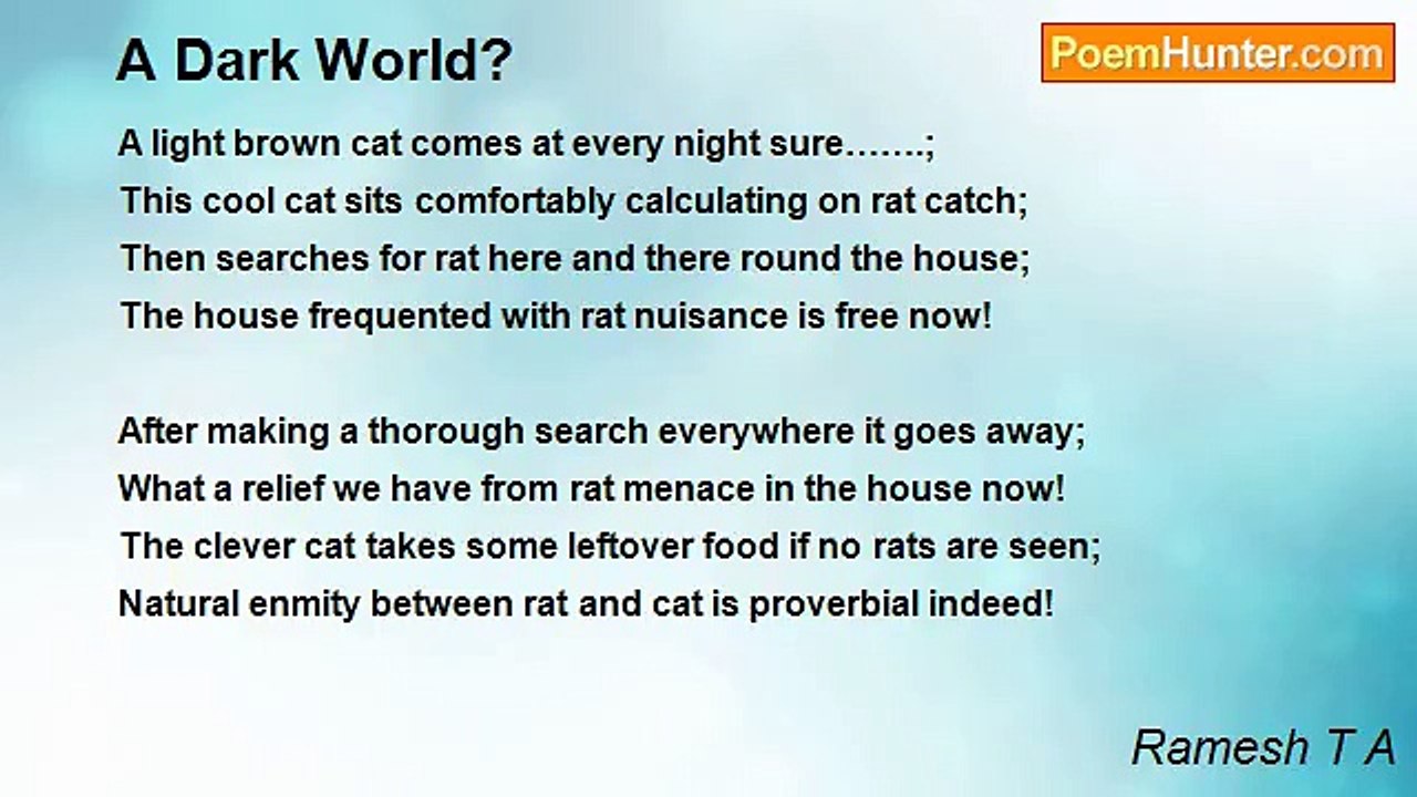 Ramesh T A - A Dark World?