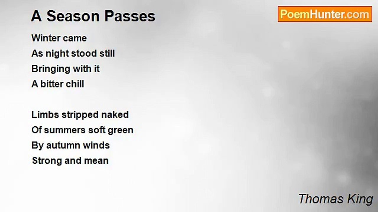 Thomas King - A Season Passes