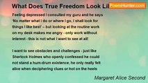 Margaret Alice Second - What Does True Freedom Look Like?