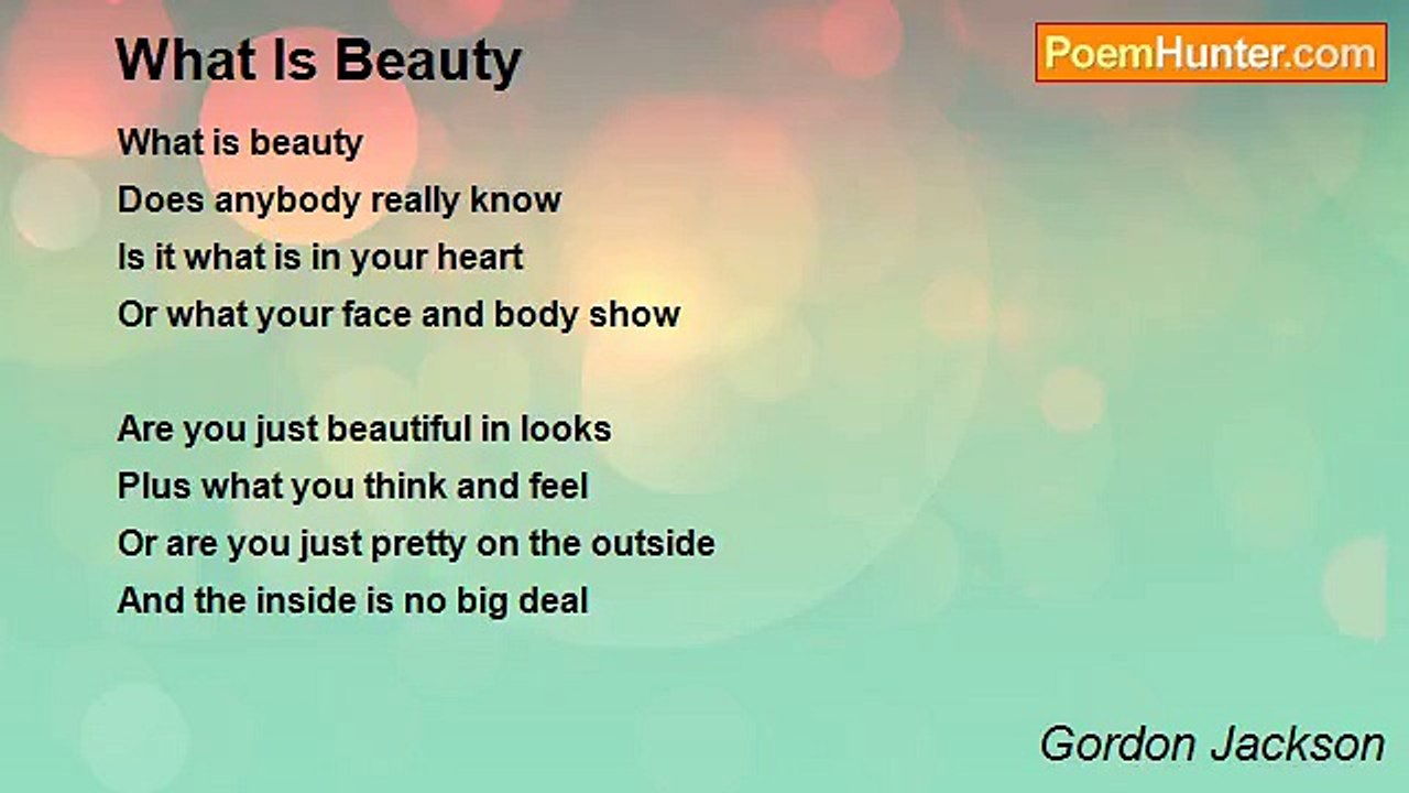 Gordon Jackson - What Is Beauty
