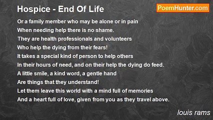louis rams - Hospice - End Of Life
