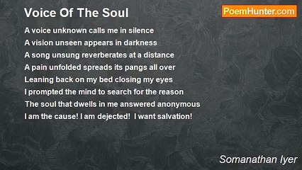 Somanathan Iyer - Voice Of The Soul