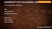 Nicolas GRENIER - UNIVERSITY OF CALIFORNIA, BERKELEY