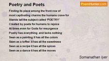 Somanathan Iyer - Poetry and Poets