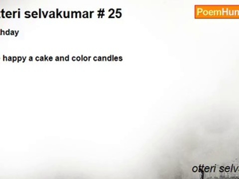 otteri selvakumar - Otteri selvakumar # 25