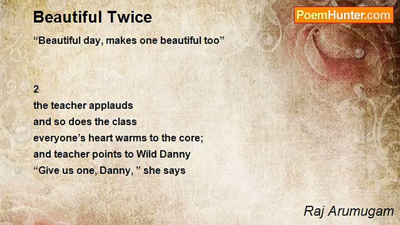 Raj Arumugam - Beautiful Twice