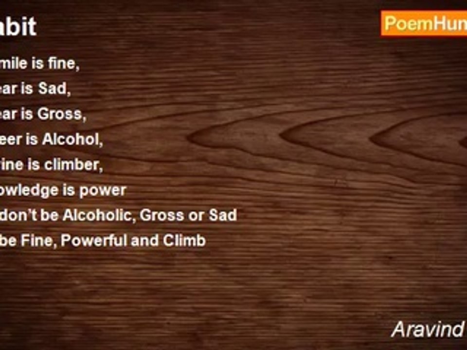Aravind Suresh - Habit