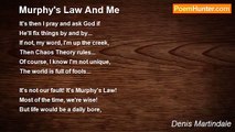 Denis Martindale - Murphy's Law And Me