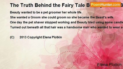 Elena Plotkin - The Truth Behind the Fairy Tale Beauty & The Beast
