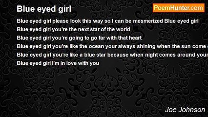Joe Johnson - Blue eyed girl