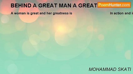 MOHAMMAD SKATI - BEHIND A GREAT MAN A GREAT WOMAN