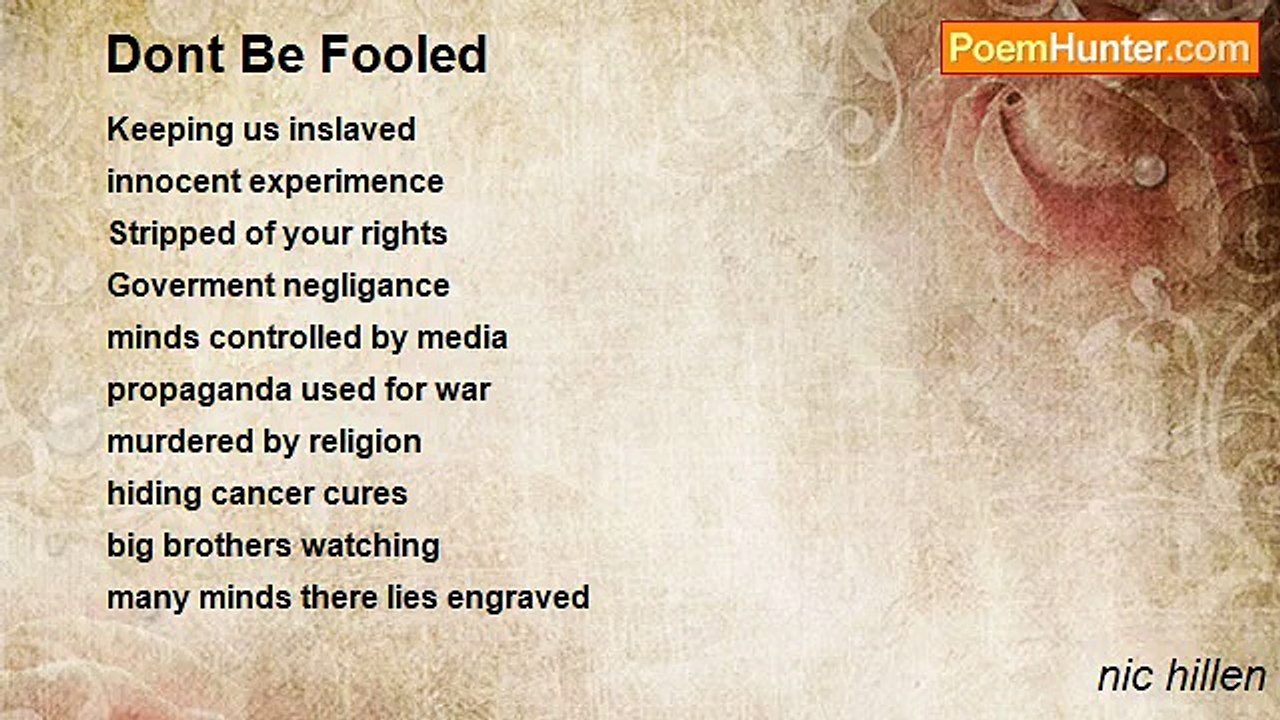 nic hillen - Dont Be Fooled