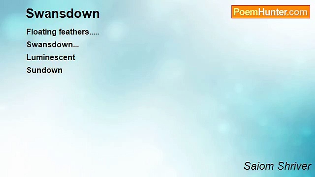 Saiom Shriver - Swansdown