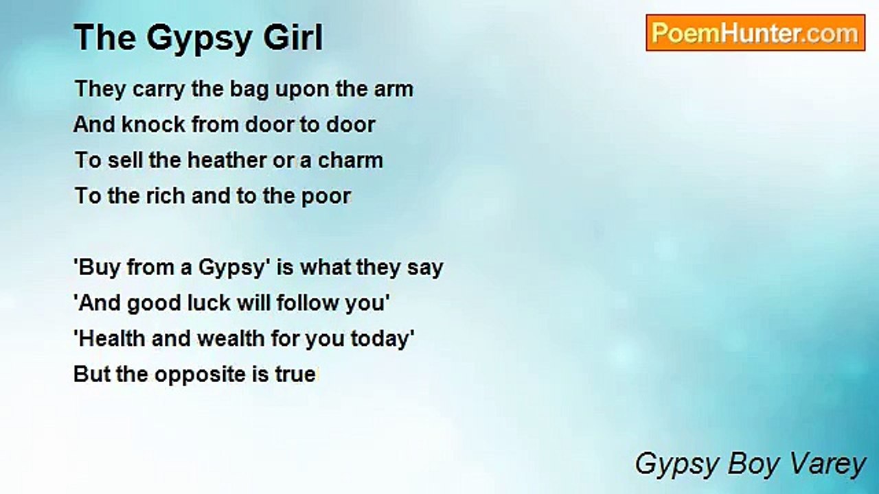 Gypsy Boy Varey - The Gypsy Girl