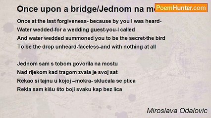 Miroslava Odalovic - Once upon a bridge/Jednom na mostu