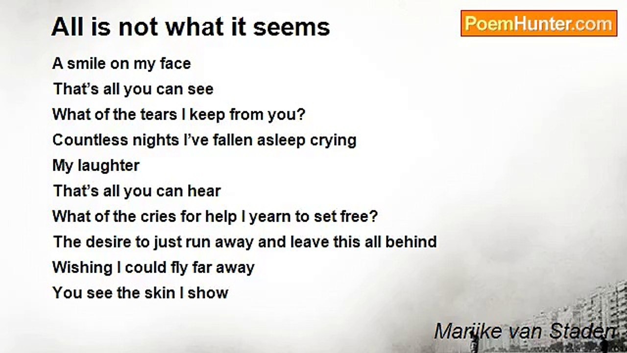 Marijke van Staden - All is not what it seems