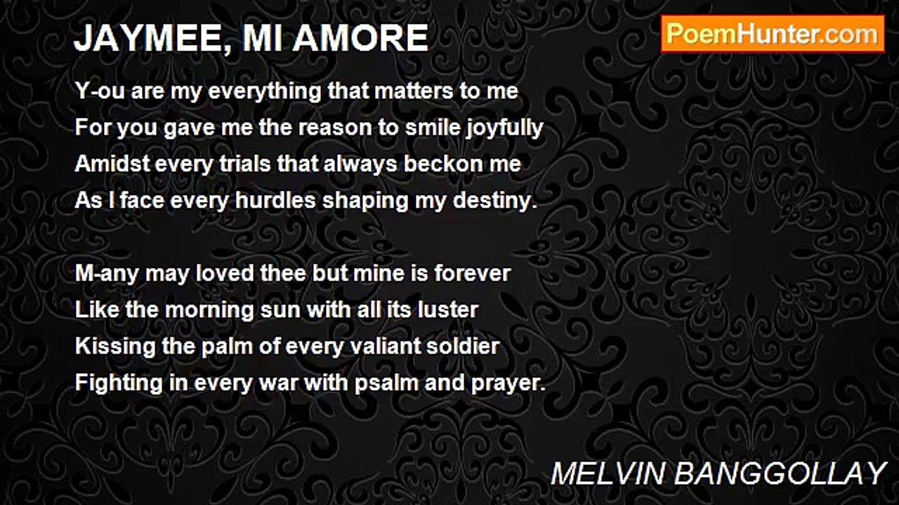 MELVIN BANGGOLLAY - JAYMEE, MI AMORE