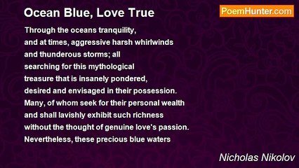 Nicholas Nikolov - Ocean Blue, Love True
