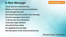 Muhammad Shanazar - A New Message
