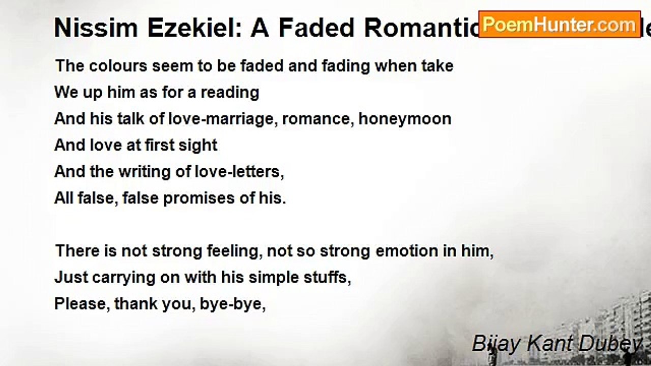 Bijay Kant Dubey - Nissim Ezekiel: A Faded Roma...