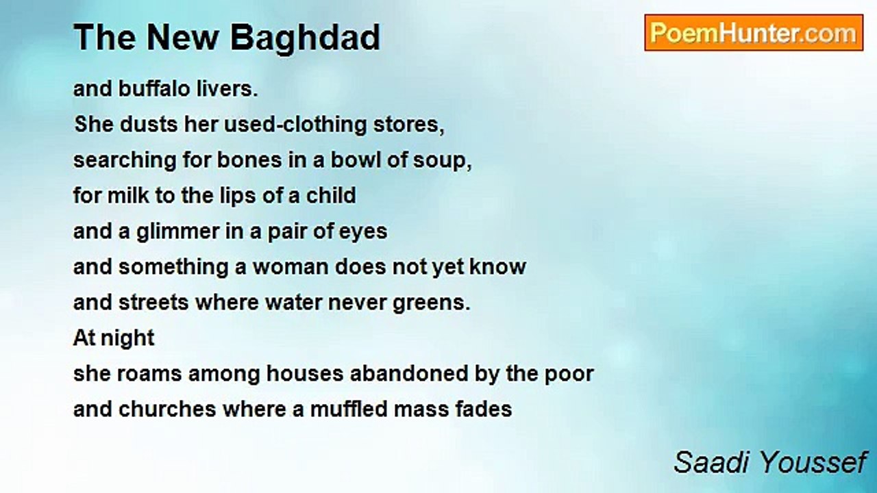 Saadi Youssef - The New Baghdad