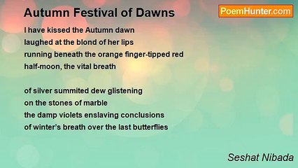 Seshat Nibada - Autumn Festival of Dawns