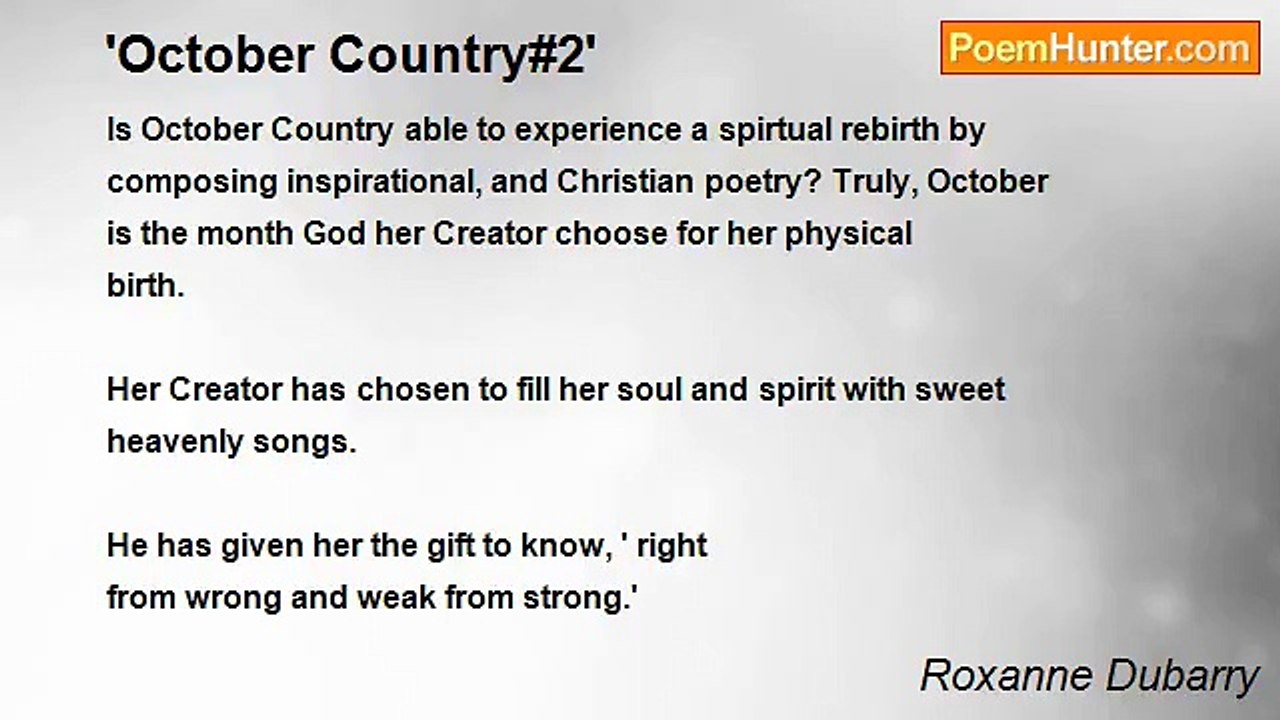 Roxanne Dubarry - 'October Country#2'