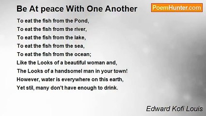 Edward Kofi Louis - Be At peace With One Another